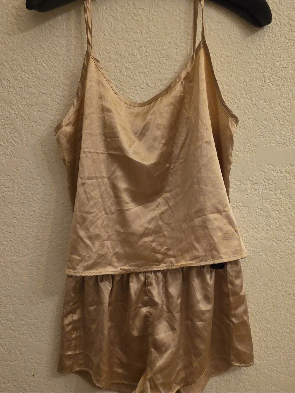 Silky Cream Satin Cami & Short Set - Women Intimates & Sleepwear